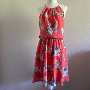 NWOT Nordstrom Lush High-Neck Woven Dress